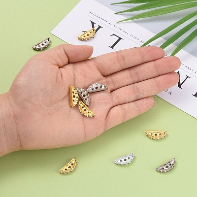 Brass Rhinestone Bridge Spacers RB-RSB024-M-NF-1