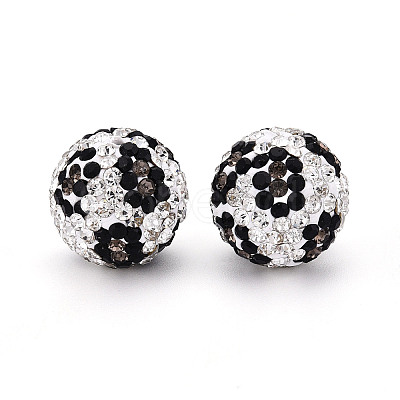 Polymer Clay Pave Rhinestone Beads RB-T018-02C-1