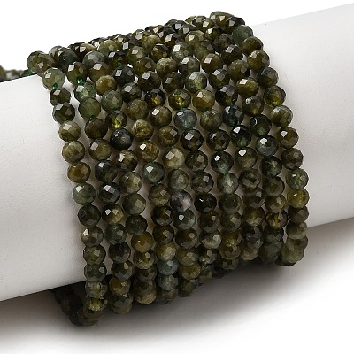 Natural Green Tourmaline Beads Strands G-L653-B03-3mm-1