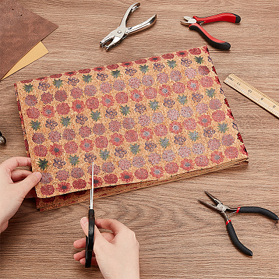 Embossed PU Imitation Leather Fabric DIY-WH0043-95B-1