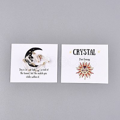 Natural Quartz Crystal Pendants GG-N004-01G-01-1