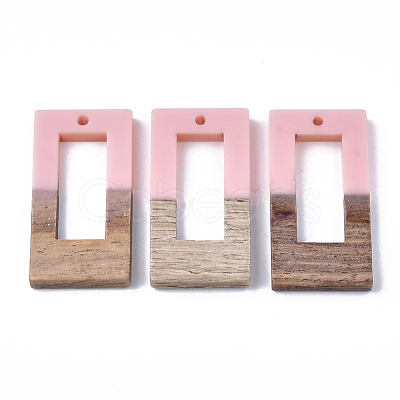 Resin & Walnut Wood Pendants RESI-S358-26D-1