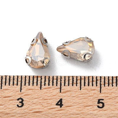 Teardrop Sew on Rhinestone RGLA-L028-09C-04-1