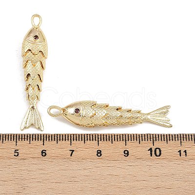Brass Micro Pave Cubic Zirconia Pendants X-KK-A269-01C-G-1