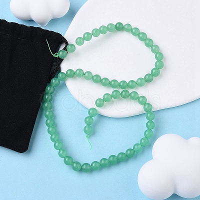 1 Strand Natural Green Aventurine Beads Strands G-YW0001-35A-1