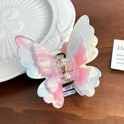 Butterfly Acrylic Claw Hair Clips PW-WG1D67F-02-1