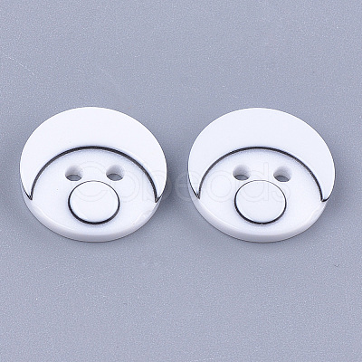 Resin Buttons BUTT-Q041-06A-08-1
