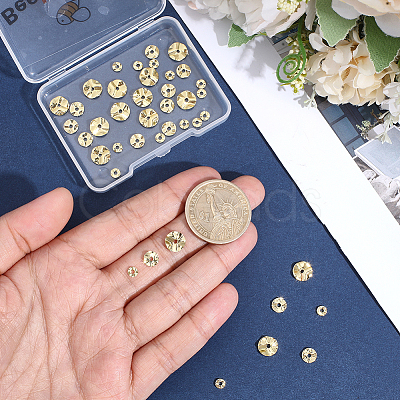 90Pcs 3 Styles Brass Beads KK-BBC0025-88-1