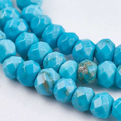 Dyed Natural Turquoise Beads Strands X-TURQ-F010-05-1