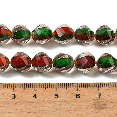 Two Tone Resin Beads Strands GLAA-T035-02G-1