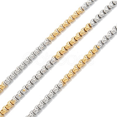 Ion Plating(IP) 304 Stainless Steel Box Chains STAS-B001-27C-G-1