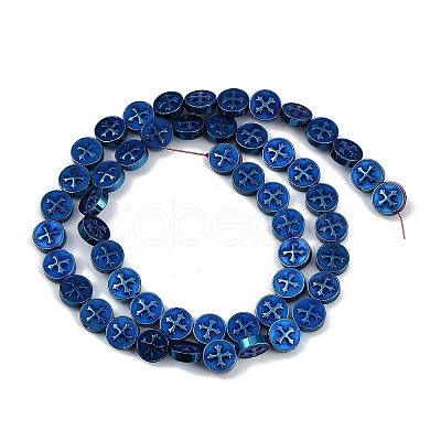 Electroplated Synthetic Non-magnetic Hematite Beads Strands G-K375-B02-04-1
