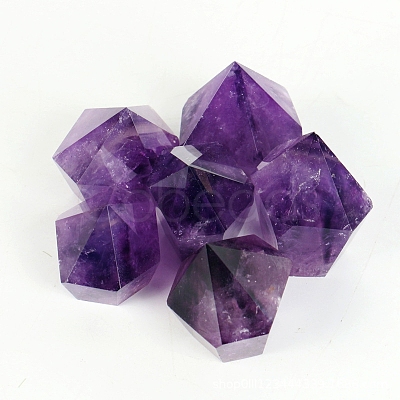 Pointed Natural Amethyst Sculpture Display Decorations PW-WGD53C4-01-1