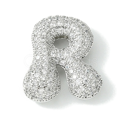 Rack Plating Brass Cubic Zirconia Pendants KK-S378-02P-R-1