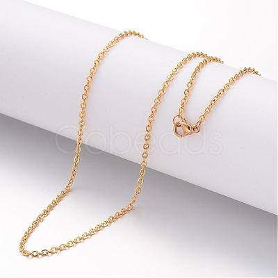 Ion Plating(IP) 304 Stainless Steel Necklace MAK-K004-07G-1