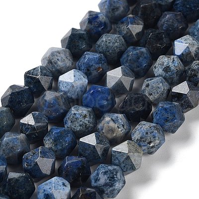 Natural Dumortierite Quartz Beads Strands G-G030-A04-01-1
