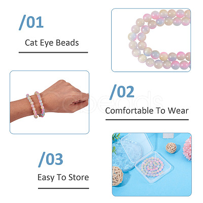 1Strand Cat Eye Beads Strands CE-TA0013-57A-1