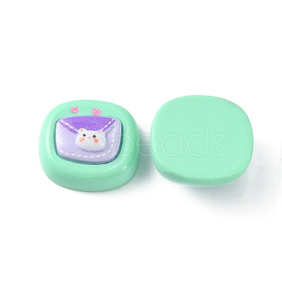 Opaque Cute Cartoon Resin Cabochons CRES-O006-06G-1