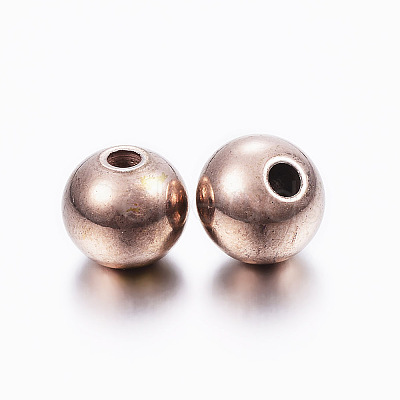 304 Stainless Steel Beads LS-STAS-L187-8mm-10RG-1