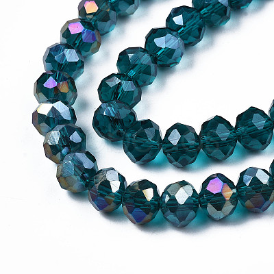 Electroplate Glass Beads Strands EGLA-A034-T3mm-B25-1