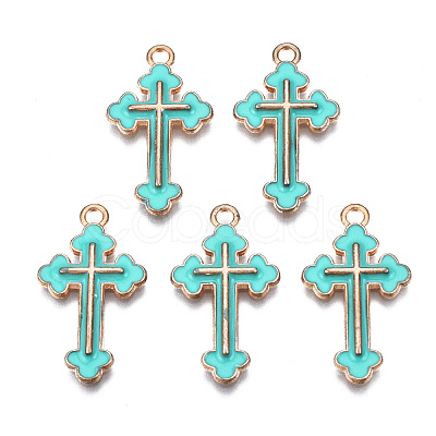 Alloy Enamel Pendants ENAM-S121-059F-1