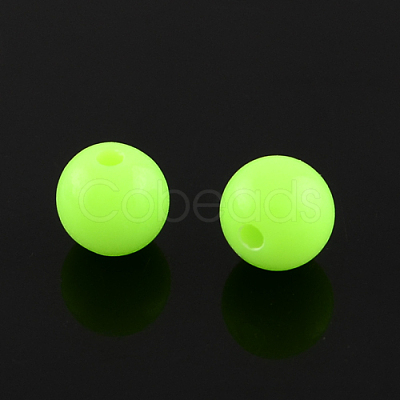 Fluorescent Acrylic Beads MACR-R517-8mm-02-1