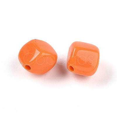 Opaque Acrylic Beads SACR-T017-36C-1