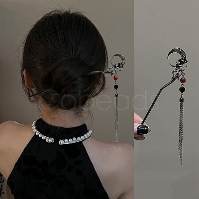 Alloy Hair Sticks OHAR-B007-01D-1