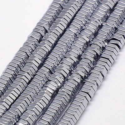 Electroplate Non-magnetic Synthetic Hematite Beads Strands G-J165-3mm-08-1