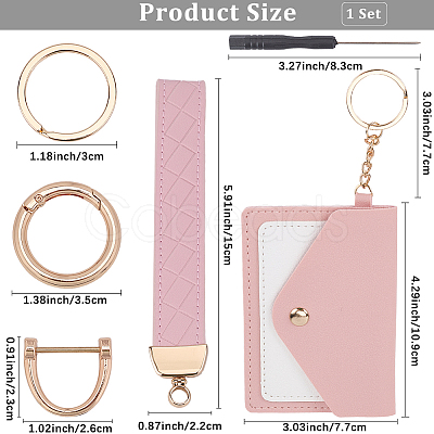 Rectangle Imitation Leather Coin Bags for Women AJEW-WH20046-02B-1