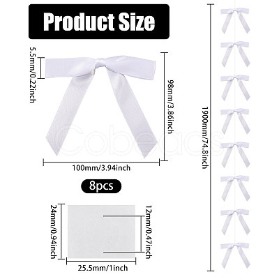 Bowknot Polyester Hanging Streamer DIY-WH0349-504A-1