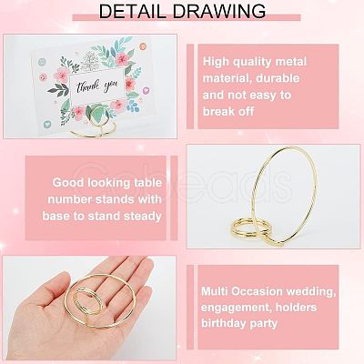 Alloy Place Card Holder DJEW-WH0018-22-1