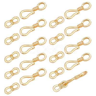 10Pcs Brass Fold Over Clasps KK-BBC0023-85-1
