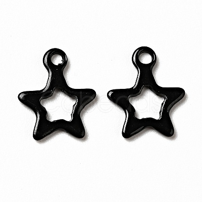 Spray Painted 201 Stainless Steel Charms STAS-G304-29A-1