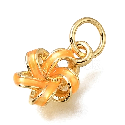Brass Enamel Pendants KK-G605-10G-03-1