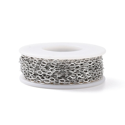 Tarnish Resistant 304 Stainless Steel Cable Chains CHS-C002-03P-04-1