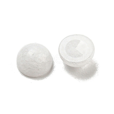 Natural White Jade Cabochons G-H309-03-59-1