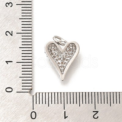 Brass Micro Pave Clear Cubic Zirconia Pendants KK-L225-035P-1
