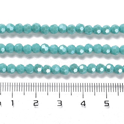 Electroplate Opaque Glass Beads Strands LS-EGLA-A035-P4mm-A12-1
