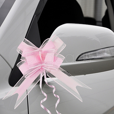 Plastic Bowknot Pull Bows AJEW-WH20064-74F-1