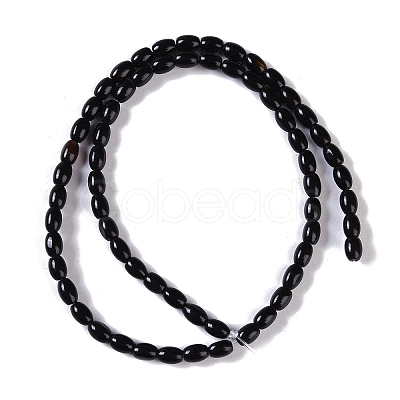 Natural Black Onyx(Dyed & Heated) Beads Strands G-NH0011-I05-01-1