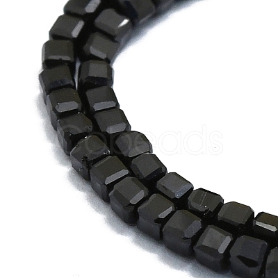 Natural Black Spinel Beads Strands G-P457-B01-31-1