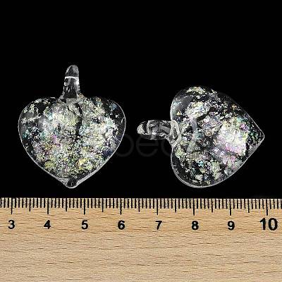 Lampwork Pendants FOIL-K003-02C-1