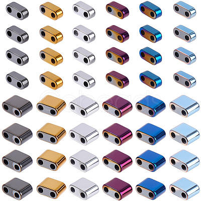 480Pcs 12 Colors Electroplated Non-magnetic Synthetic Hematite Beads G-SC0003-88-1