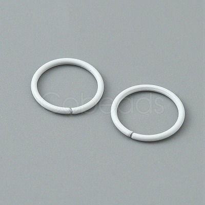 100Pcs Baking Paint Zinc Alloy Open Jump Rings FIND-WH0032-85B-03-1
