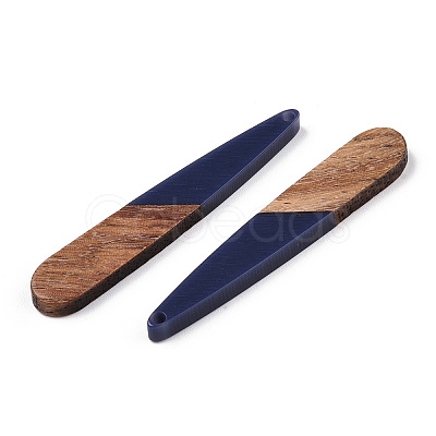 Resin & Walnut Wood Pendants RESI-S358-40P-1