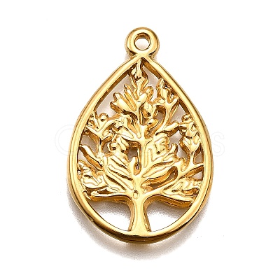 304 Stainless Steel Pendants STAS-M116-31G-1