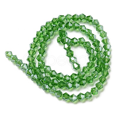 Transparent Electroplate Glass Beads Strands EGLA-A039-T2mm-A03-1