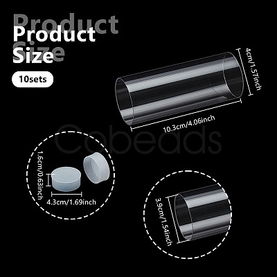Transparent PC Plastic & PE Bead Storage Tubes AJEW-WH0596-948A-1
