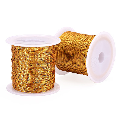 2 Rolls Round PET Metallic Thread MCOR-TADJ0001-01D-01-1